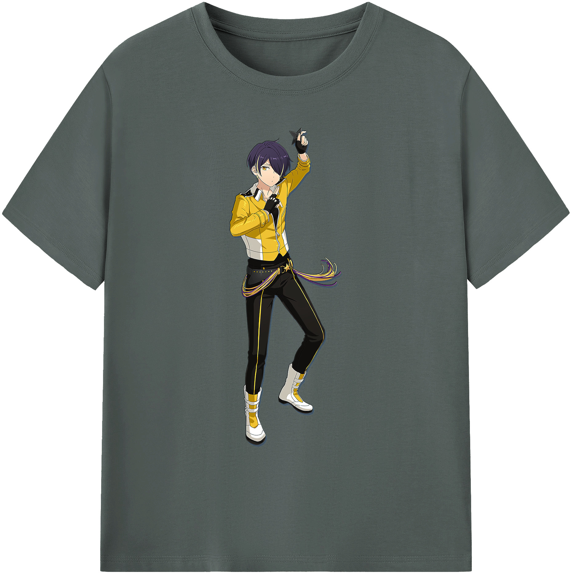 （画像用） あんさんぶるスターズ! Ensemble Stars 綿100％ メンズ半袖Tシャツ｜肌触りやわらか＆通気性
